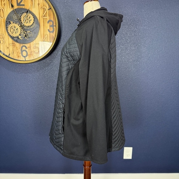 Lane Bryant Active Black Quilted Puffer Jacket Plus Size 22/24 - Picture 2 of 6